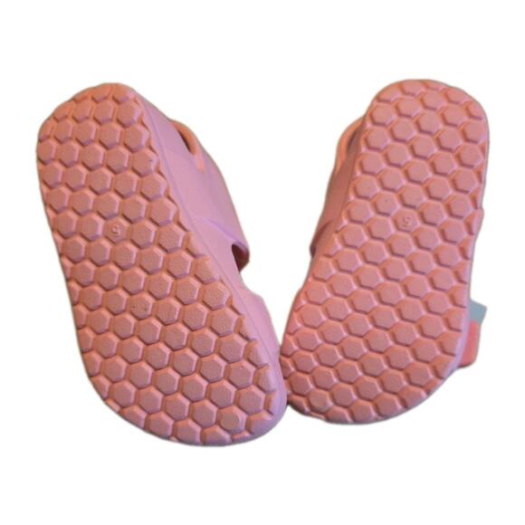 NWT Rainbow Toddler Sandals Easy Straps Pink Size 5 Cat & Jack - Picture 4 of 6